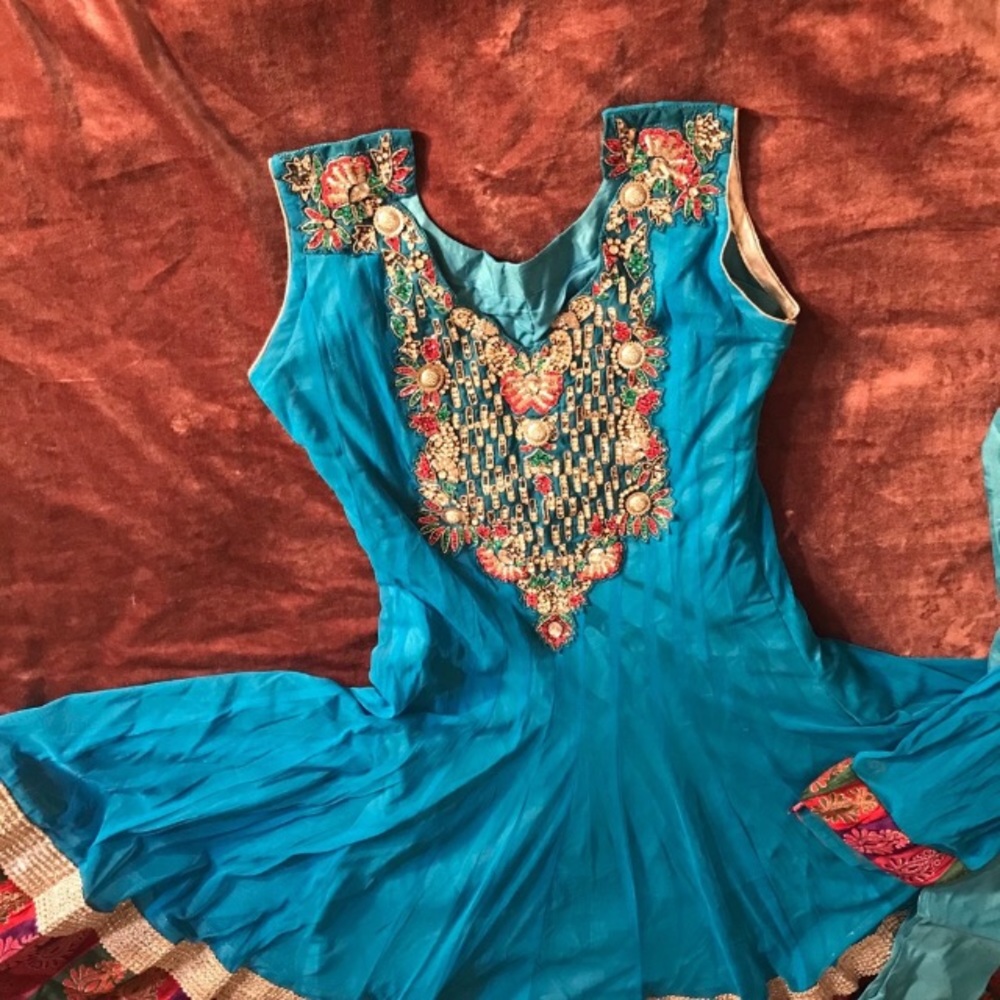 Sleeveless Anarkali Dress